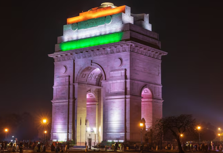 "India Gate illuminated at night" "India Gate with tricolor lights" "Famous war memorial in Delhi" "India Gate night photography" "India Gate with Indian flag colors" "Monument of India lit up at night" "India Gate evening view" "India Gate New Delhi landmark" "Tourists at India Gate at night" "Iconic India Gate with lights" "India Gate Delhi night view" "India Gate images with tricolor lights" "India Gate architecture illuminated at night" "India Gate war memorial in Delhi" "India Gate Delhi landmark night view" "India Gate images of famous war memorial" "India Gate Delhi architecture photography" "India Gate war memorial night view" "India Gate images New Delhi attraction" "India Gate Delhi tricolor illumination"